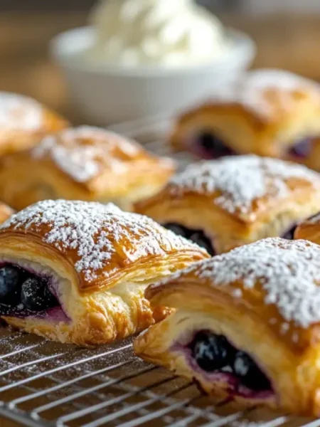 Blueberry puff pastry