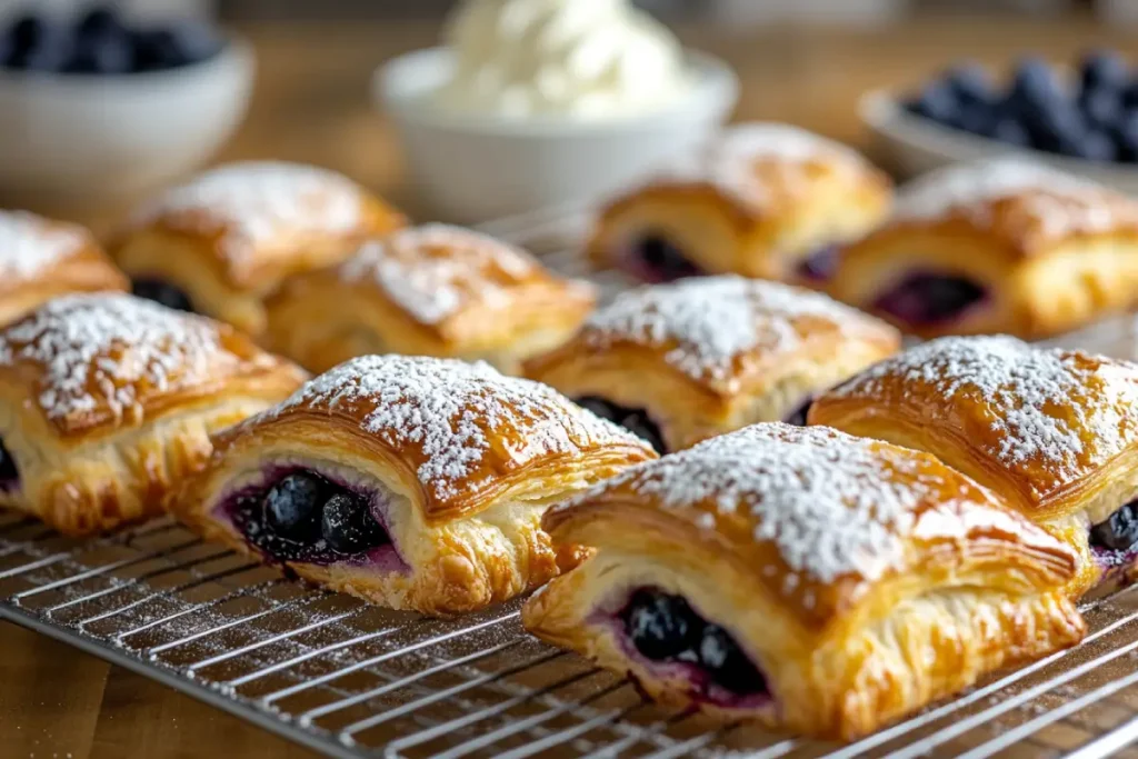 Blueberry puff pastry