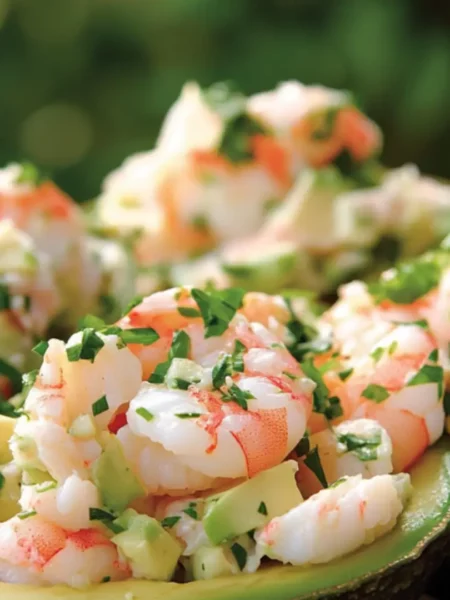 Avocado Stuffed with Shrimp and Crab