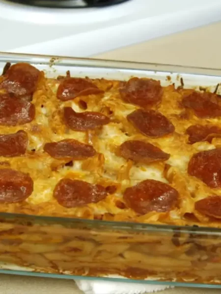 Pepperoni Pizza Casserole