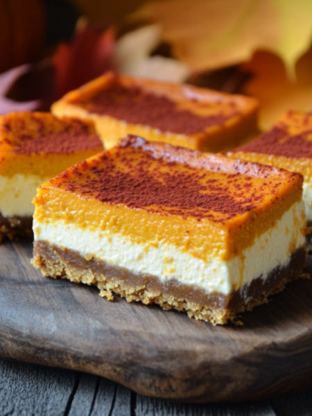Pumpkin Cheesecake Bars