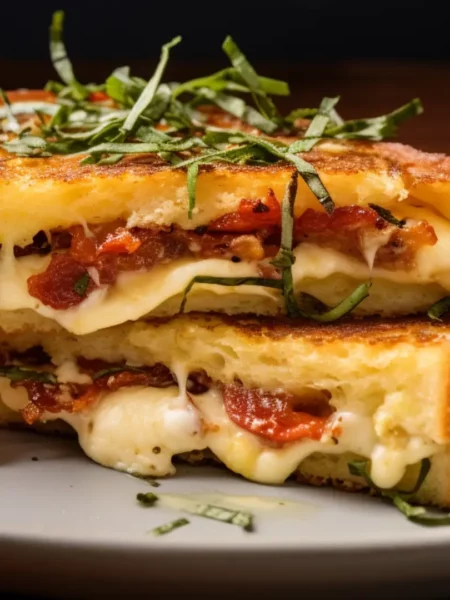 Sun-dried Tomato and Feta Stuffed French Toast