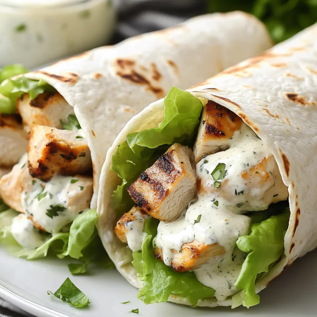 grilled chicken wrap