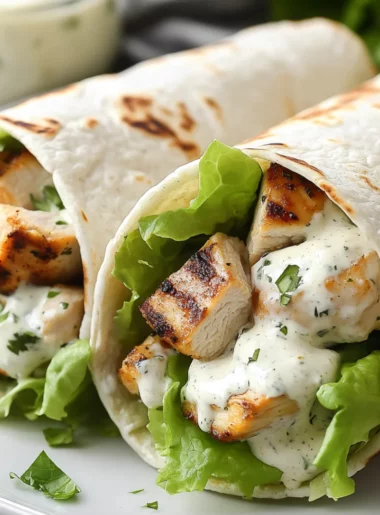 grilled chicken wrap