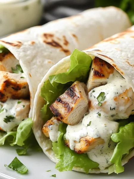 grilled chicken wrap